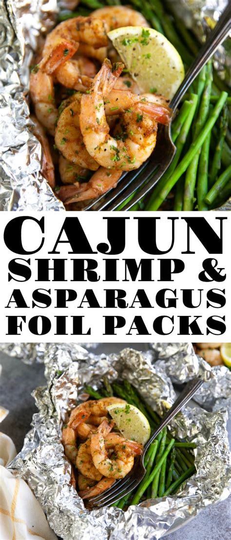 Cajun Shrimp Foil Packets Oven And Grill The Forked Spoon