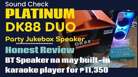 Platinum Dk Duo Party Jukebox Speaker All In One Bluetooth And