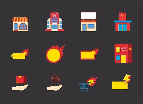 Premium Vector Ecommerce Icons Element Set Shopping Online Shopping