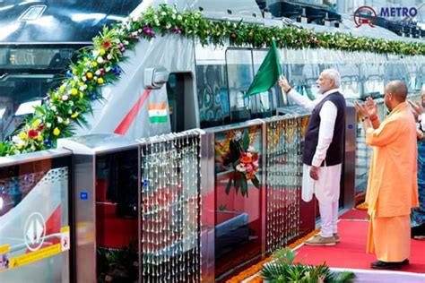 Pm Modi Flags Off India S First Namo Bharat Rapidx Train On Delhi