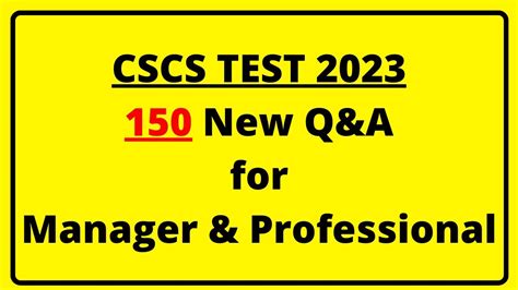 Cscs Test Cscs Test For Manager Professional Citb Health