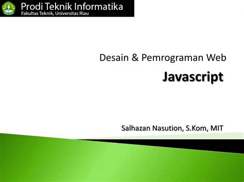 PDF Desain Pemrograman Web Javascript DOKUMEN TIPS