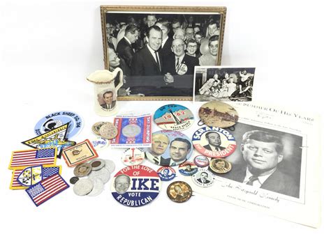 Lot Vintage Us Presidential Election Memorabilia