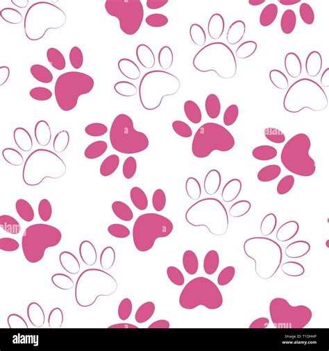 Fondo De Huellas De Perro Rosa Img Wut