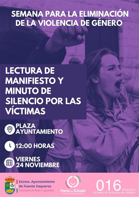 Igualdad Lectura De Manifiesto Y Minuto De Silencio Por Las VÍctimas