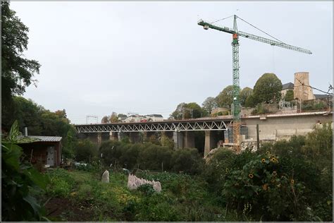 Viadukt Verbreiterung in Luxemburg Das Pulvermühlenviadukt in der