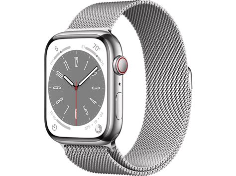 APPLE Watch Series 8 Cellular 45 mm Silver/Stainless Steel/Silver kopen ...