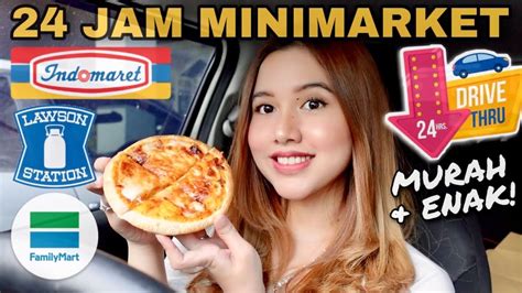 24 JAM CUMA MAKAN MAKANAN MINIMARKET YouTube