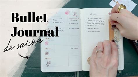 Bullet journal printanier papeterie créative et nouvelles pages