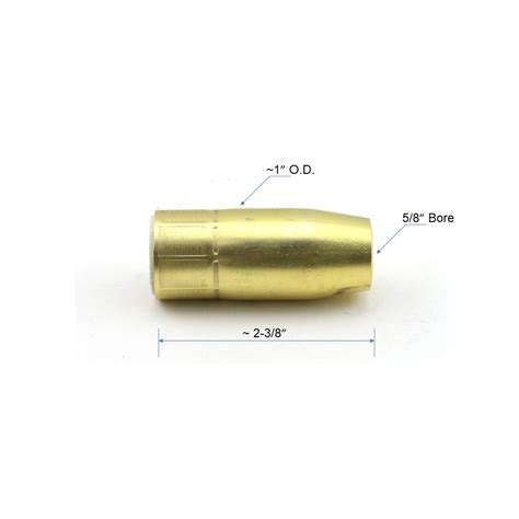 Weldingcity Standard Gas Nozzle Brass Bore For Miller