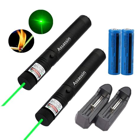 Pc Military Assassin Green Laser Pointer Pen Mw Nm Powerful