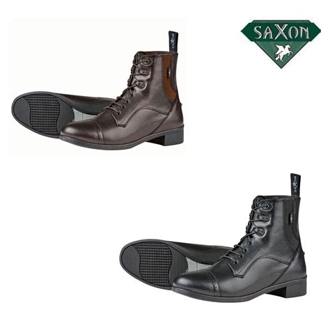 Saxon Syntovia Childrens Lace Paddock Boots M And M Tack Shop