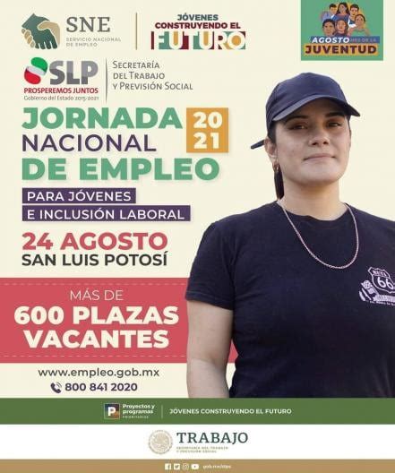 ¿buscas Trabajo Ofertarán Más De 600 Vacantes En La Feria Virtual Del Empleo En Slp Este Martes