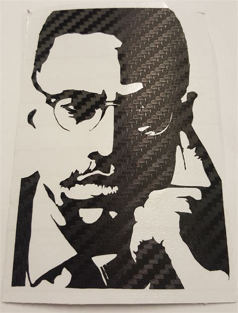 Malcolm X Silhouette Malcolm X Vector Freevectors Worldwide Shipping