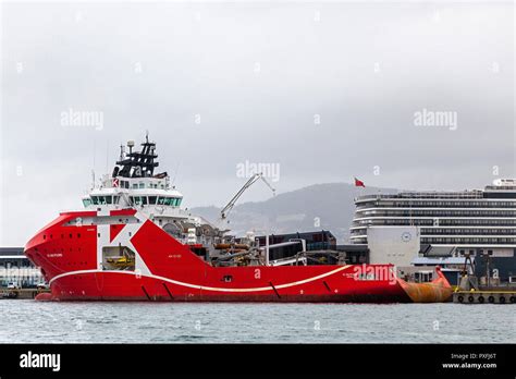 Offshore Ahts Anchor Handling Tug Supply Vessel Kl Saltfjord In The