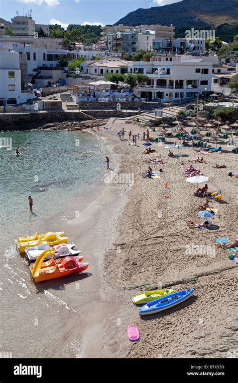 Cala Barques beach Cala Sant Vicenç Mallorca Island Spain Stock