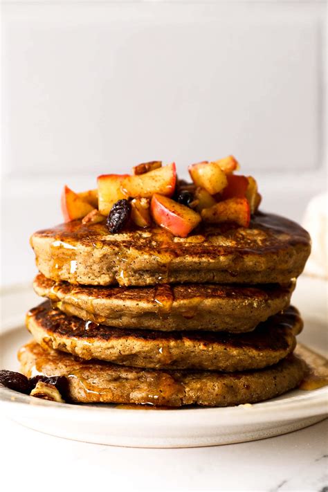 Thick Fluffy Oat Flour Pancakes Egg Free Real Simple Good