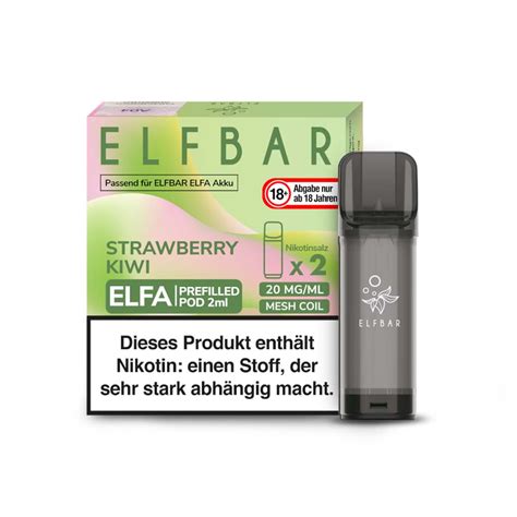 Elfbar Elfa Pods Strawberry Kiwi 2 Stück kaufen VAPSTORE