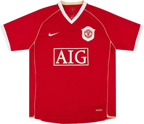 2006 07 Manchester United Home Shirt 7 10 XXL