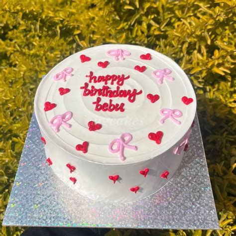 Coquette Themed Cake With Mini Bows UG Cakes Nepal Quality Urgent