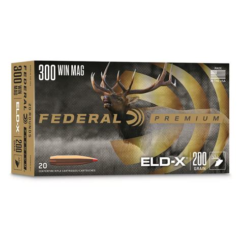 Federal Premium Win Mag Eld X Grain Rounds