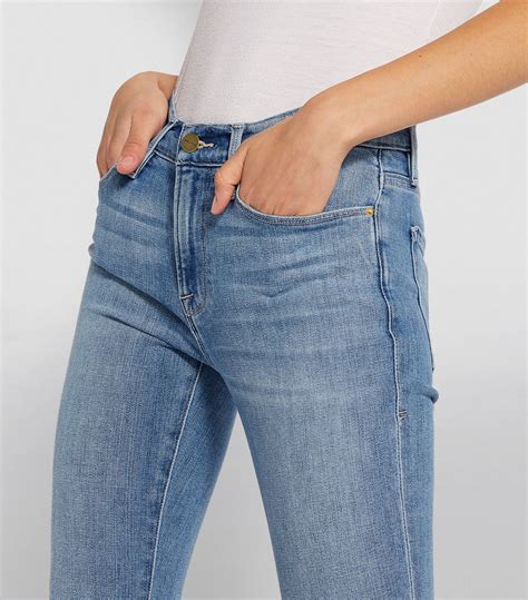 Womens Frame Blue Le Skinny De Jeanne Cropped Jeans Harrods Uk