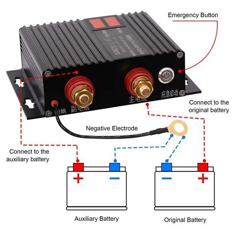 Dual Battery Smart Isolator Universal V V Voltage Sensitive