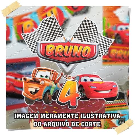 ARQUIVO DE CORTE TOPO DE BOLO CARROS DISNEY Elo7