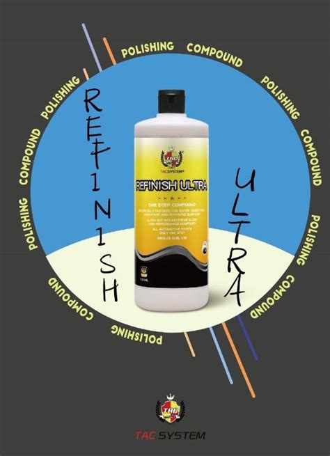 TAC SYSTEM Refinish Car Polish Compound 1000ml Car Accessories