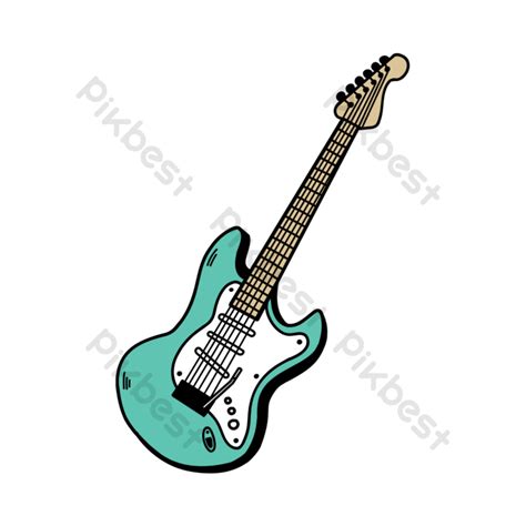 Creative Electric Guitar Sticker Designs Png Images Psd Free Download