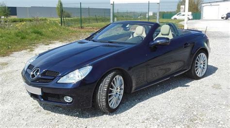 Mercedes Classe Slk R K Ch Cabriolet Bleu Fonc Occasion