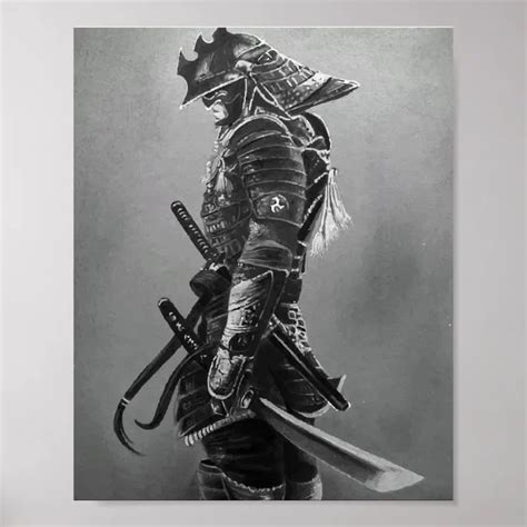 Japanese Samurai Warrior Poster Zazzle