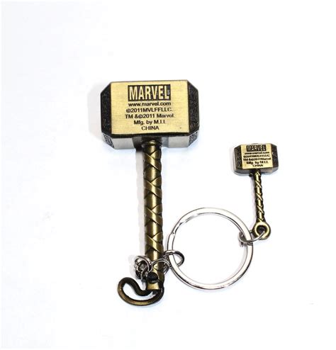 The Marvels Hero Thors Hammer Keychain