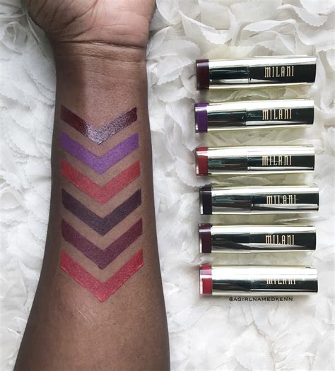 Milani Color Statement Lipstick Swatches | AGNK