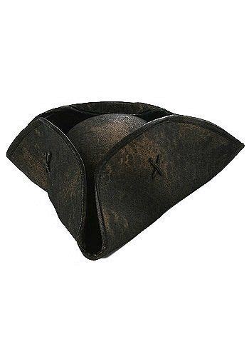 Elope Scallywag Pirate Hat Black Standard Pirate Accessories