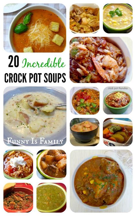 Crock Pot Soups and Stews | Crockpot recipes slow cooker, Slow cooker ...