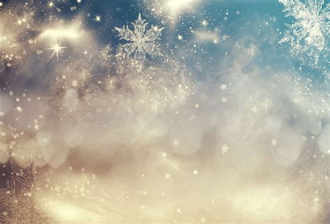 Winter Backdrops Snowflake Sparkling Backdrop Bokeh Dots Backgrounds