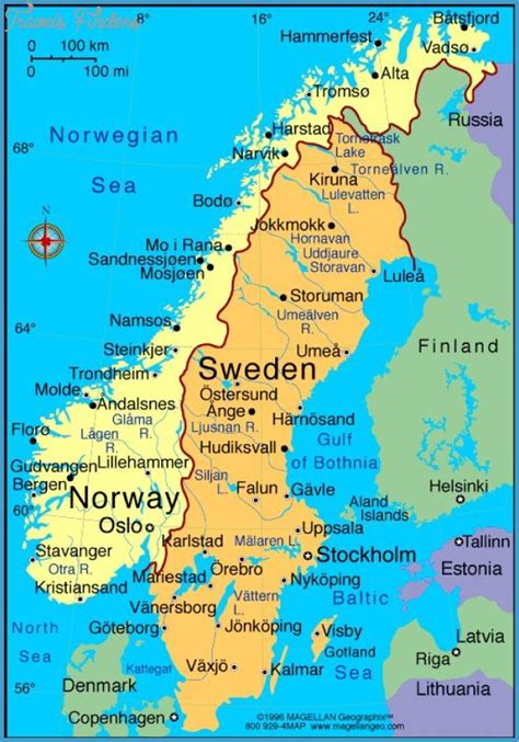 Bodo Norway Central Map - TravelsFinders.Com