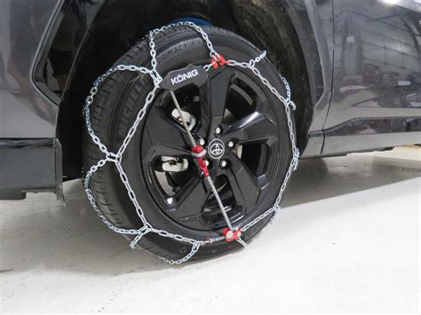 Toyota Rav Konig Tire Chains Diamond Pattern Square Link