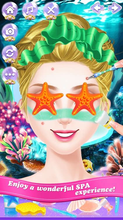 Mermaid Princess Magic Beauty Salon Spa Makeup And Makeover Game For