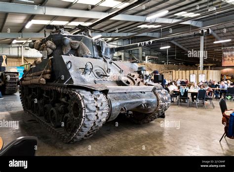 Sherman Firefly Tank Fury At Bovington Tank Museum Dorset Stock