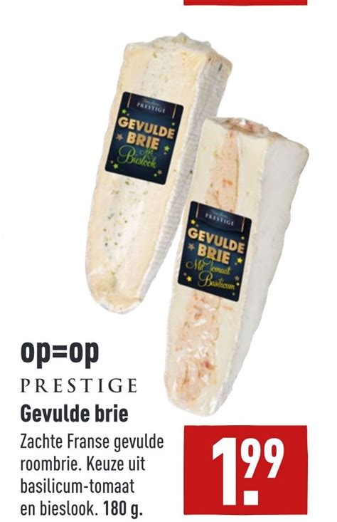 Prestige Gevulde Brie Aanbieding Bij Aldi