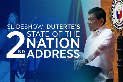 Slideshow Dutertes 2nd State Of The Nation Address Abs Cbn News