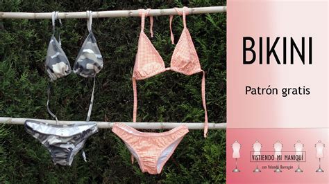 COSER BIKINI TRIÁNGULO PATRON TALLAS S M L YouTube