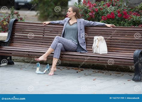 Barefoot Woman On Porch Stock Photo | CartoonDealer.com #75813162