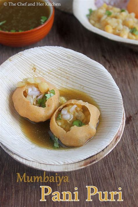 THE CHEF and HER KITCHEN: Pani Puri Recipe | Mumbai Style Ragda Pani Puri