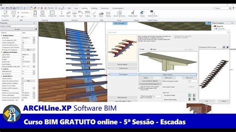 Curso BIM online no ARCHLine XP LT 5ª Edição 5ª Sessão Escadas