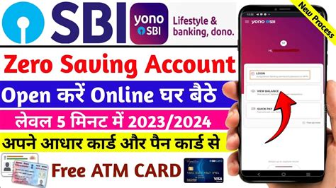 SBI Saving Account SBI Account Opening Online Zero Balance Khata