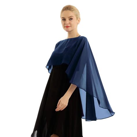 Acheter Femme Mousseline Cape Ch Le Doux L Ger Haut Bas Ch Le Dames