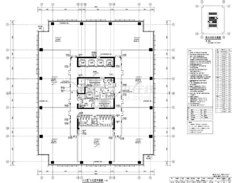 广东超高层综合办公楼1栋十七 二十七层火灾自动报警平面图火灾报警系统土木在线